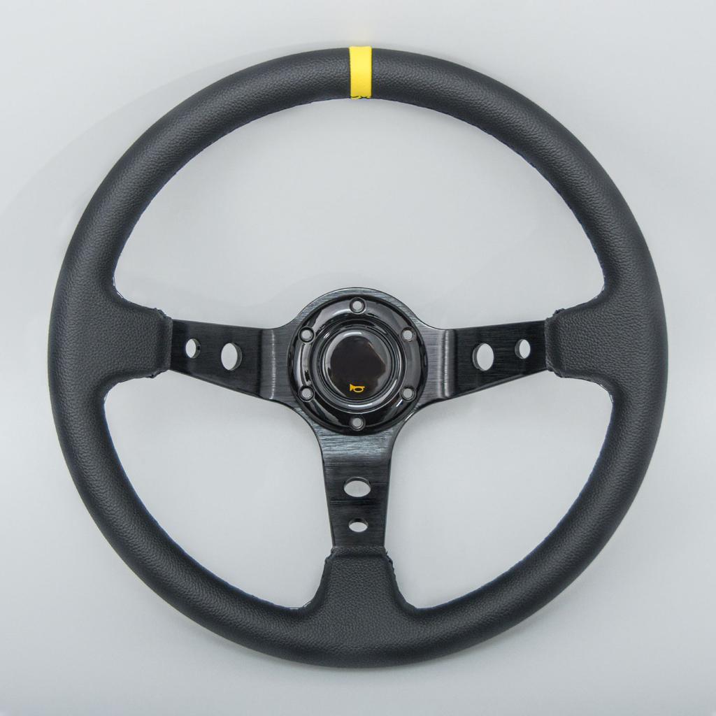 JDM 14inch Universal PVC Leather Steering Wheel Purple Spoke Auto Racing Steering Wheel