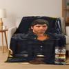 Scarface Classic Movie Tony Flannel Blanket Soft Warm Blanket Throw Blanket for Bedroom Living Room Bed Travel Picnic Gift kid