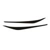 Car Accessories Headlight Eyebrow Cover Eyelids Sticker Trim For Hyundai Elantra 2016 2017 2018 Piano Black
