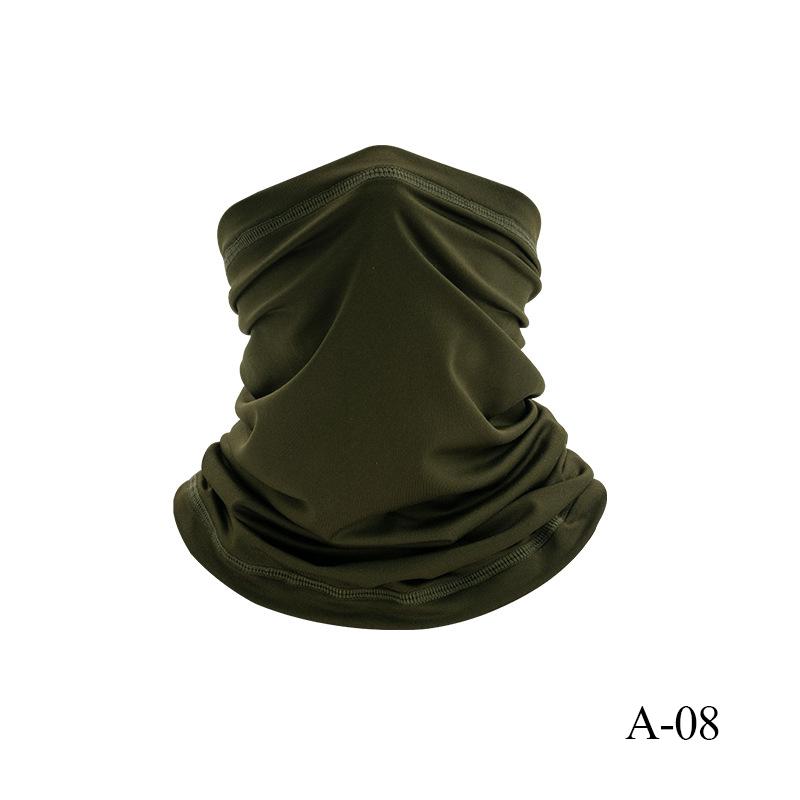 Proteção UV Cobertura Facial de Seda Gelo Tubo de Pescoço Bandana Lenço para Esportes ao Ar Livre Respirável Lenço para Caminhada Polaina de Pescoço Bandana