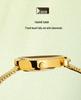 Yalalusi Teardrop Diamond Women's Gold Mesh Quartz Watch - Light Luxury, Waterproof, with Calendar