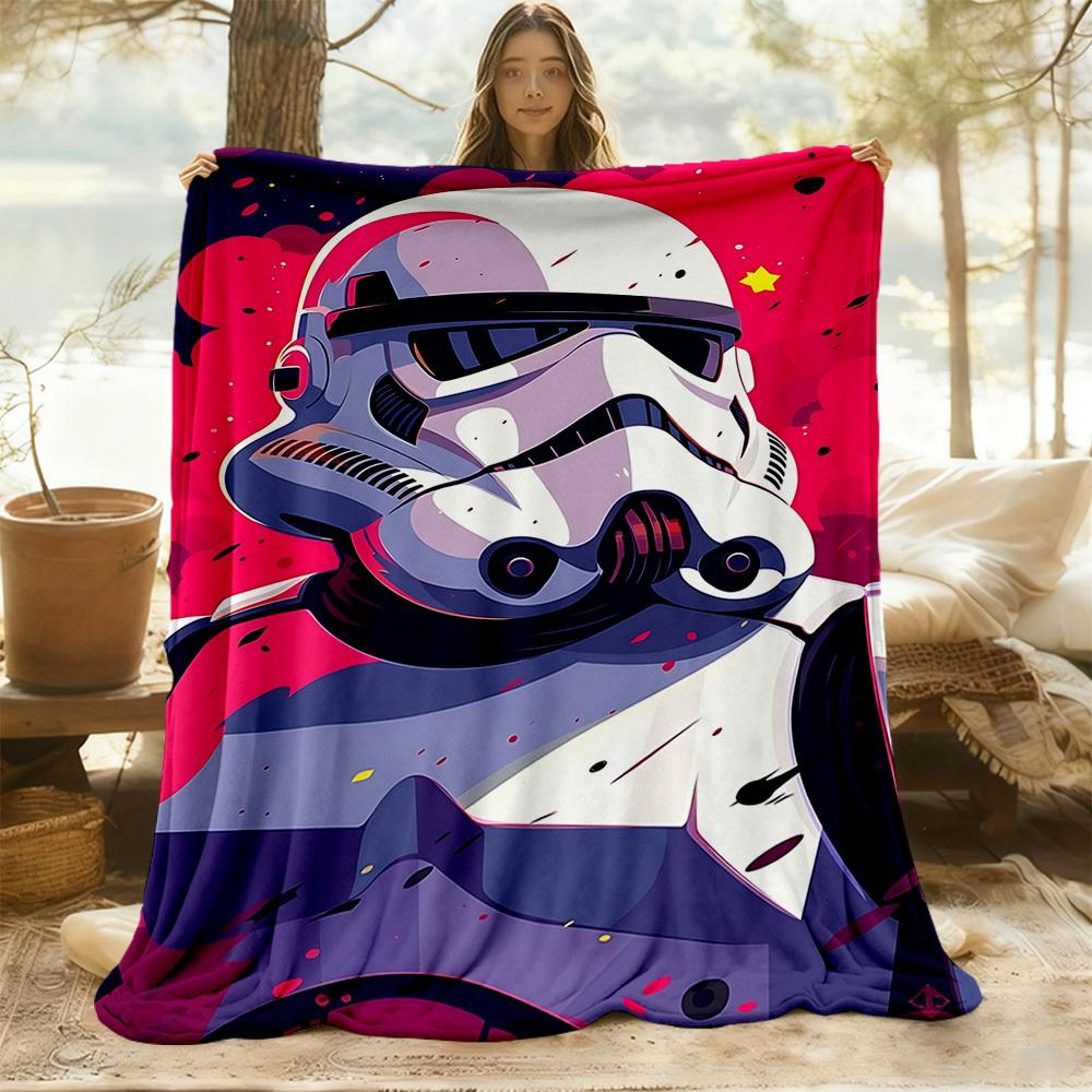 1PC Star Wars Outdoor Blanket Lightweight Flannel, Soft & Warm, All-Season Use for Sofa, Outdoor, Camping, Living Room, Office28