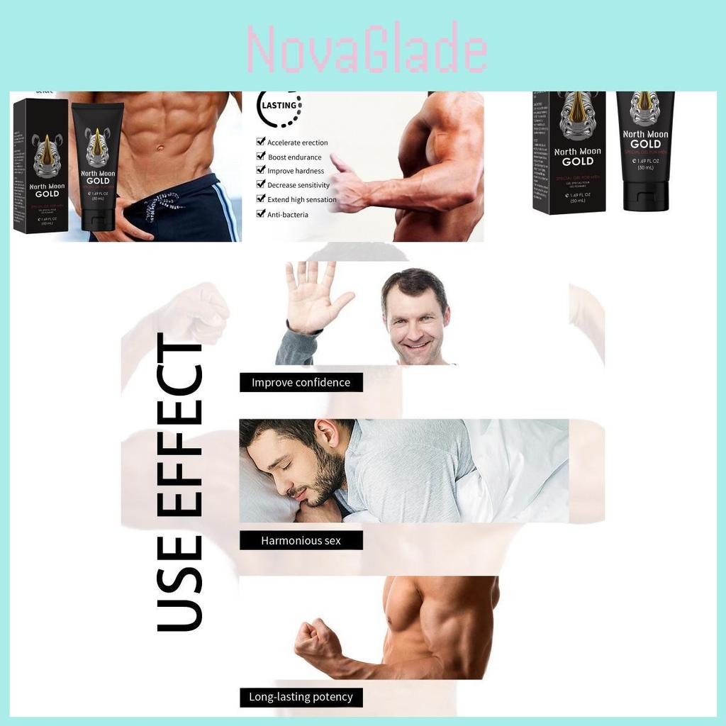 North Moon Men's Hydrating Gel Moisturizing Body Massage Care Gel For Nourishing Skin