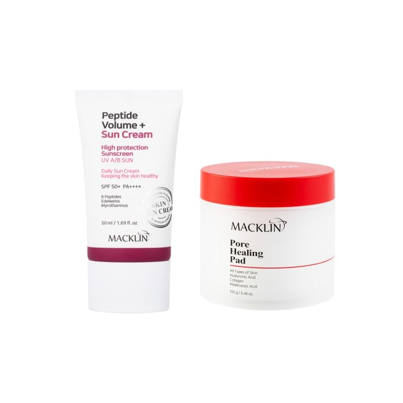 Peptide Volume Sunscreen 50ml + Pore Healing Pads 70 Sheets