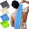 High Elasticity Frosted Long Shower Towel Shower Body Brush Bathing Massage Back Body Exfoliating Bathroom Wash Brush Bath Tools