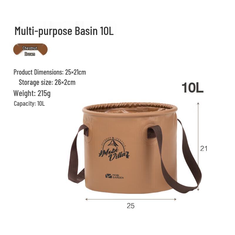 MOBIGARDEN Foldable Outdoor Camping Water Bucket