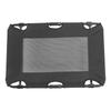 Folding Pet Bed Center Cooling Mesh Steel Frame Elevated Cat Dog Bed for Home and Outdoor Black