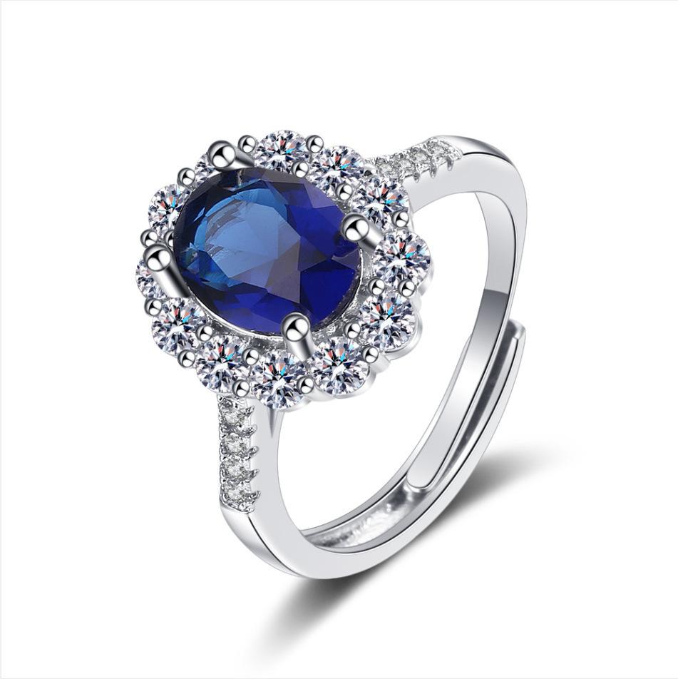 Neuer 925er Sterlingsilberring Verstellbar Schlichtheit Mode Exquisit Herren Damen Schmuck Zubehör Hochzeitssteine Party Geschenke