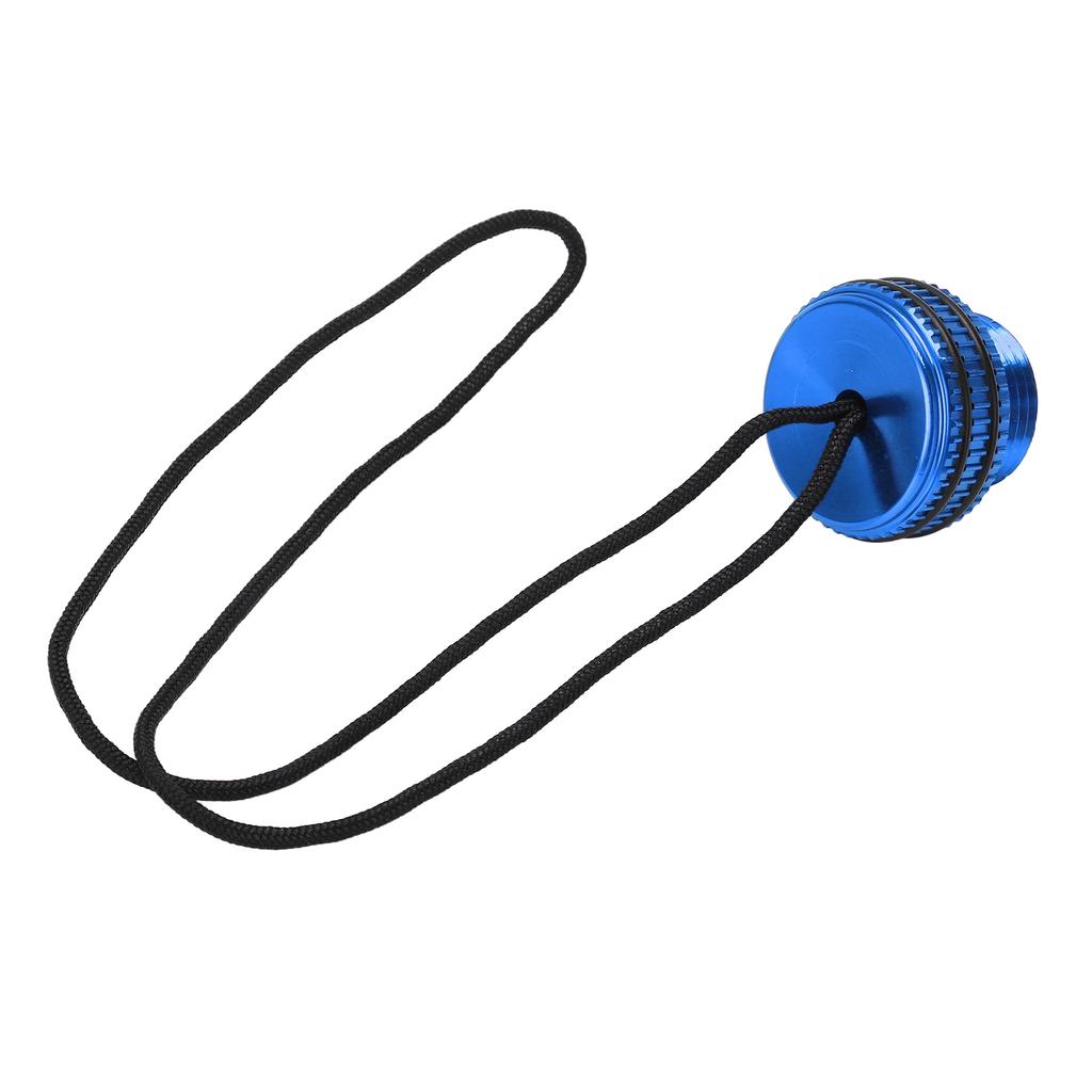 Scuba Diving Tank Valve Dust Plug Cap Protector Cover Dive DIN Tank Cover with CordBlue