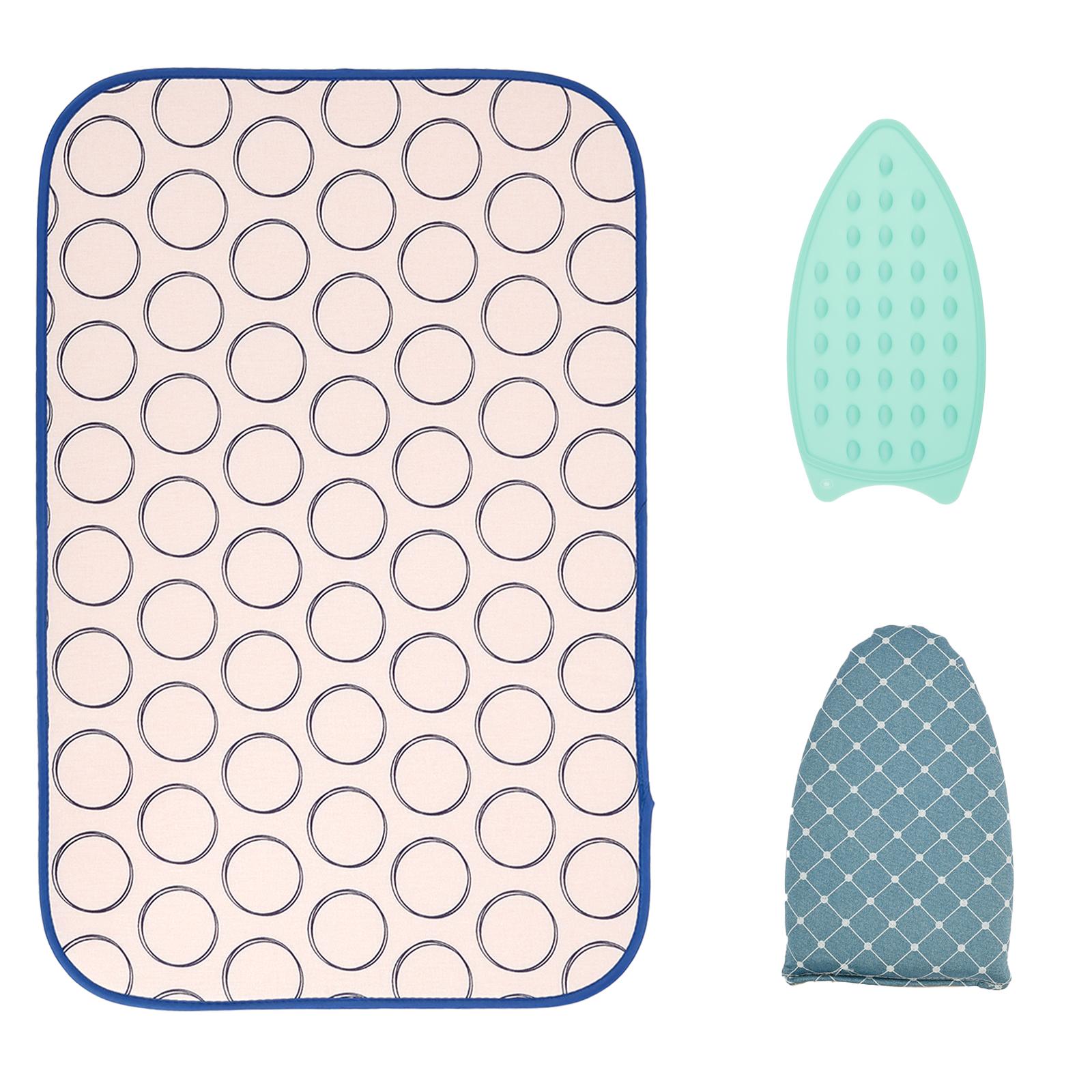 

Thickened Ironing Mat Folding Hanging Laying Soft Ironing Blanket Heat Resistant Portable Clothes Protector Board Laundry Pad