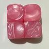 10pcs Pearl Textured Round Blank Dice Smooth Game Props for Camping Trip Travel Portable Board Game Accessories