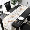 Marble Texture Table Runner White Gray Gold Table Flag,Texture Table Cover for Kitchen Coffee/Dining/Sofa Table Home Decor