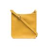 Le Foulonné 20 Solid Color Zipper Adjustable Shoulder Strap Calfskin Crossbody Bag Small Women Crossbody Bag Yellow 10138021635