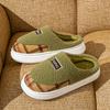 Cotton Slippers Home Autumn and Winter Warm Shoes Platform Cotton Shoes Plush Slippers Couple Non-slip Indoor Cotton Mop