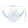 Fishing Net Decor, 80" x 60" Mediterranean Style Photographing Decoration Natural Fish Net Party Accessory for Home Bedroom