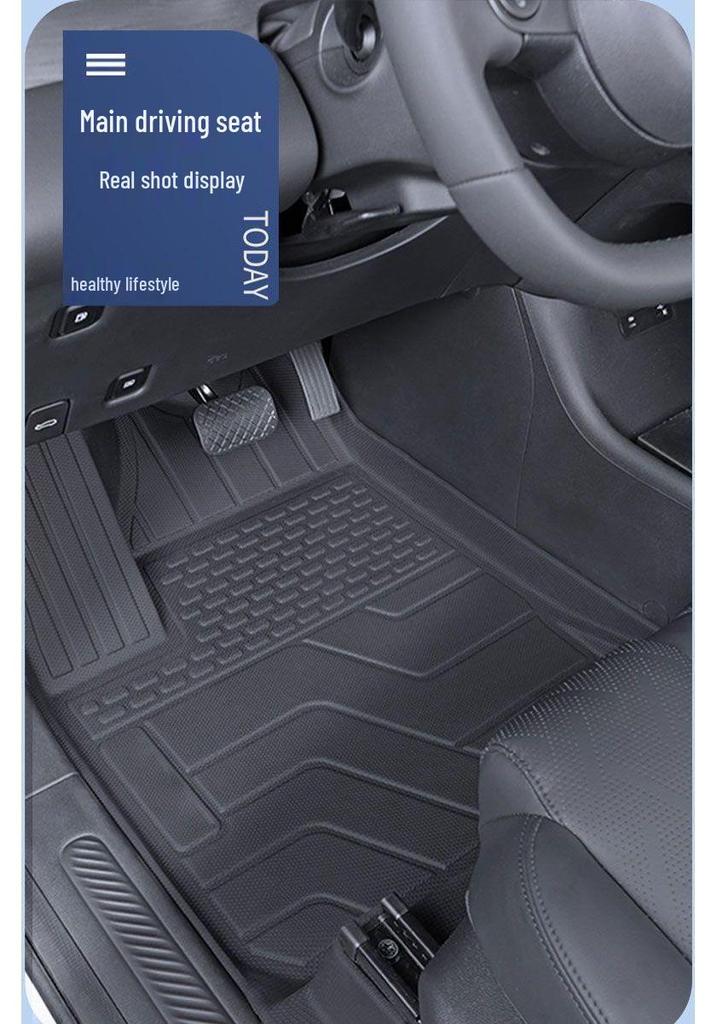 Cadillac CT5 TPE Floor Mats Set: Full Coverage Foot & Trunk Mats