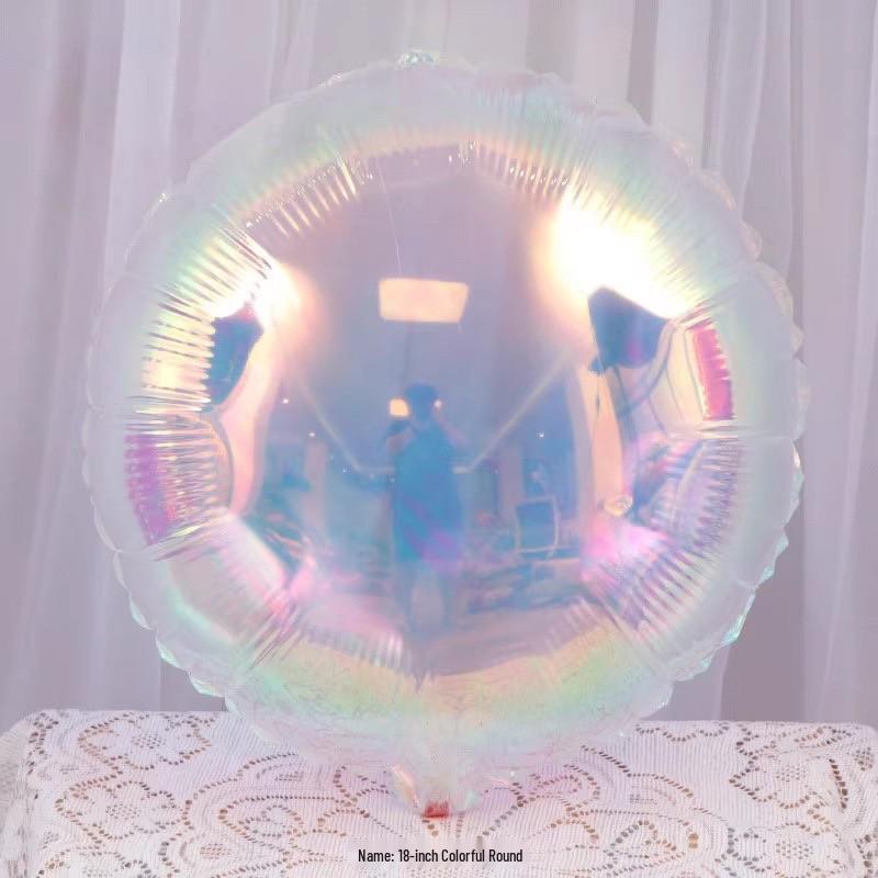 Colorful Crystal Transparent 4D Star & Daisy Balloons for Ocean Birthday Party