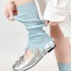 Fashion Wasteland Style Knitted Sock Covers High Elastic Knitted Pile Socks Sweet Style Y2K Socks Girls Fashion