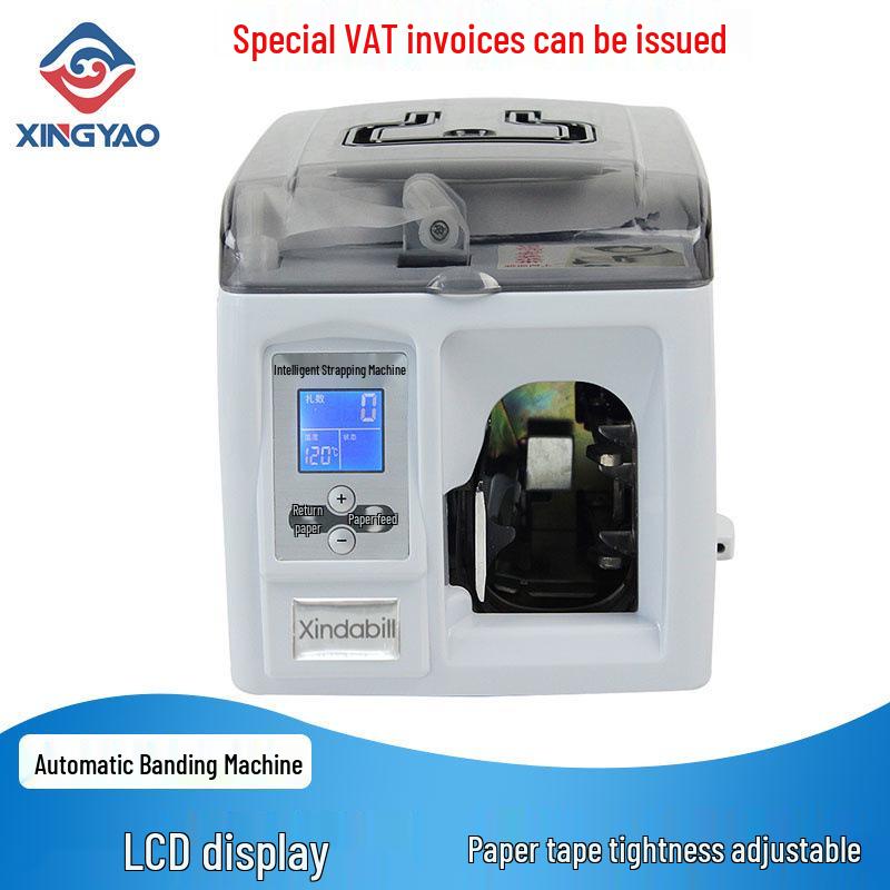 

XD-305 Multi-currency Automatic Bank Counter Strapping Machine English Version 110V US