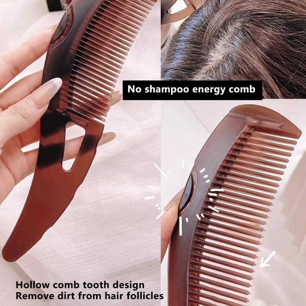 Anti Tangling Anti-Dandruff Massage Comb Hollow Hair Brush Cleansing Comb Hair Health Care