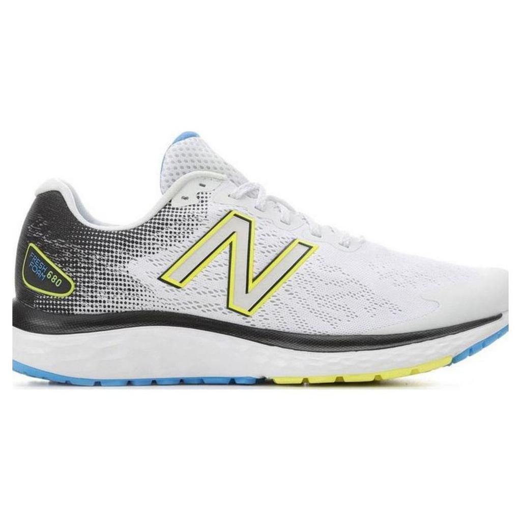 New Balance Nb 608 Comfortable Versatile Synthetic Leather Low Top Casual Running Shoes Men Sneaker White Black Yellow M680CE7