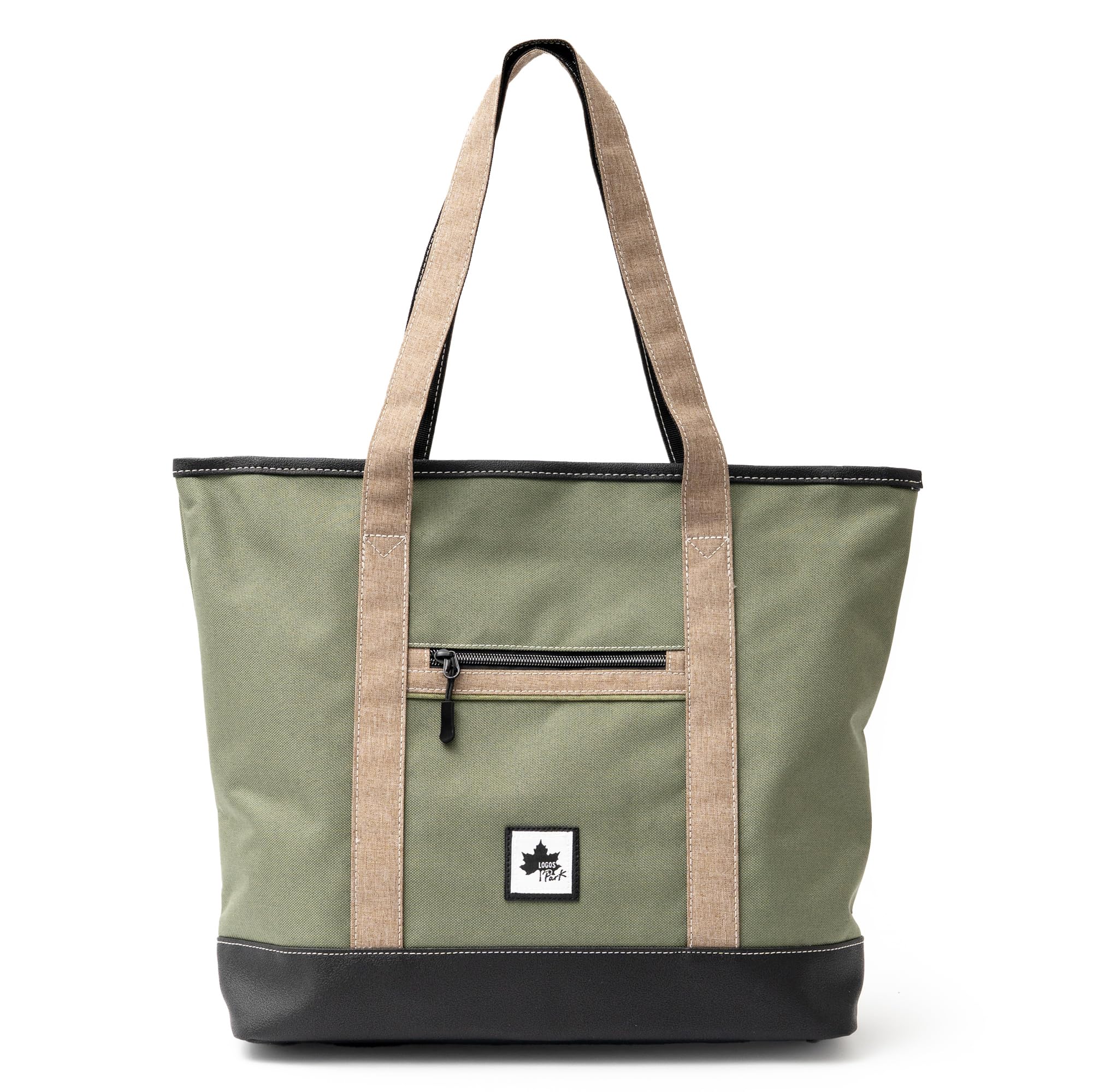 

Logo Spark Men s Shoulder Tote Bag, A4 Size, Horizontal, Two-Tone, Casual, Green