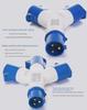 16A/32A Multifunction Waterproof Y-Type Docking Connector Plug & Socket