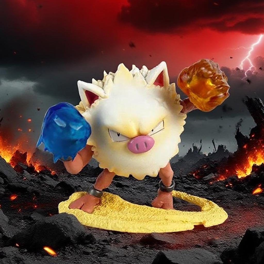 7cm Anime Pokemon Primeape Figure Pokemon Action Figures Pvc Statue Collection Model Toys Gifts