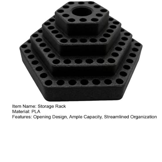 Storage Rack 103 Holes Open Design Easy Access Secure Bit Holder Organizer Impact-resistant Tool Rack