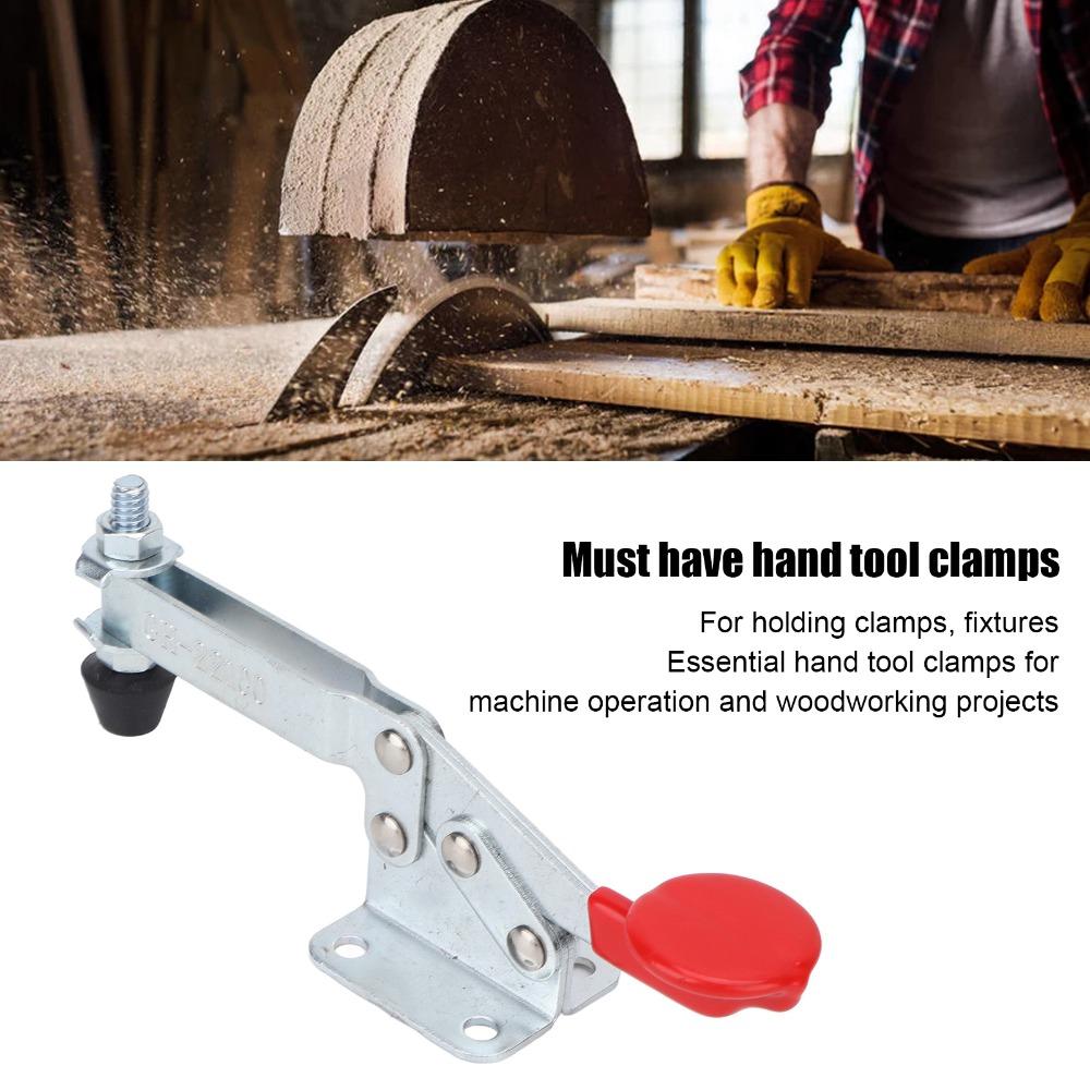 Heavy Iron Toggle Clamp Multifunctional Silver Quick Release Toggle Clamp Horizontal Toggle Clamp Metalworking A
