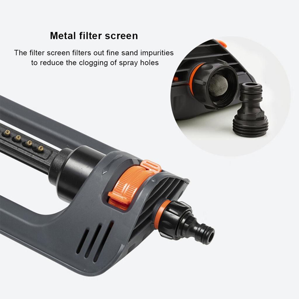 Irrigation Tool 19-Hole Garden Watering Sprinkler - Landscape Plant Sprayer for Vegetable Gardening & Yard Maintenance