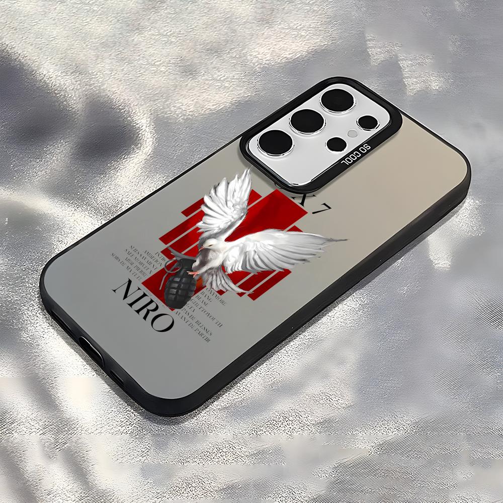 Rapper N-NIRO OX7 Phone Case For Samsung Galaxy S25 Edge S24 S23 S22 S21 S20 Ultra Funda Silicone Silver Cover