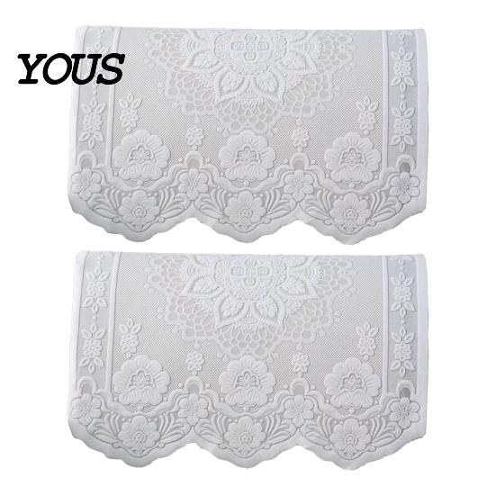 Lace Sofa Cover for Living Room White Armrest Chair Cover, Retro Couch Arm Embroidered Soft Polyester Blend Throw Furniture Protector Back Armchair,