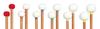 PLAY WOOD Timpani Mallet TCF W Wood Core Medium (MH-W Hard)