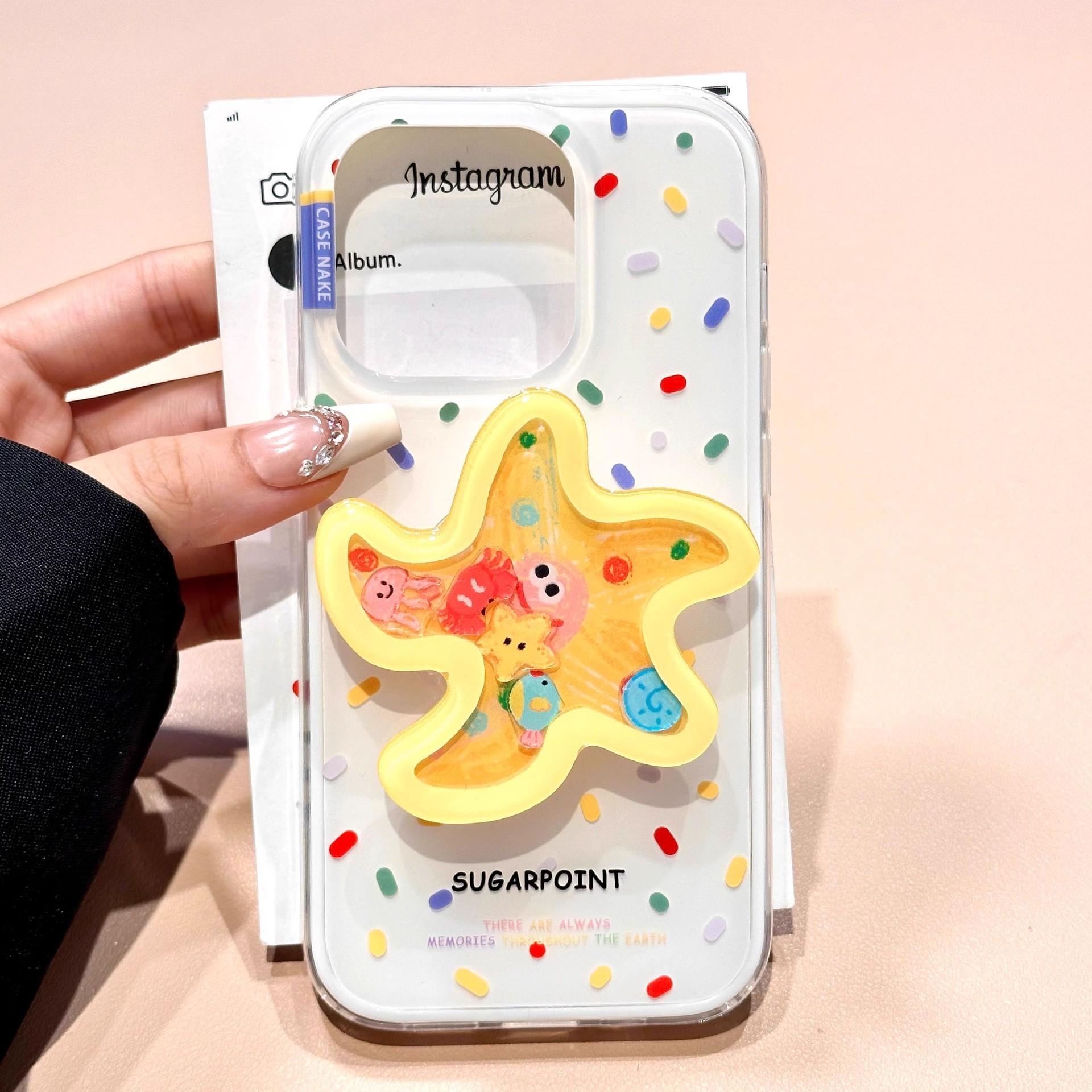 

Imd Large Hole Dopamine Spotted Starfish 17Promax Phone Case for Apple 15Pro Magnetic 14promax For iPhone 17