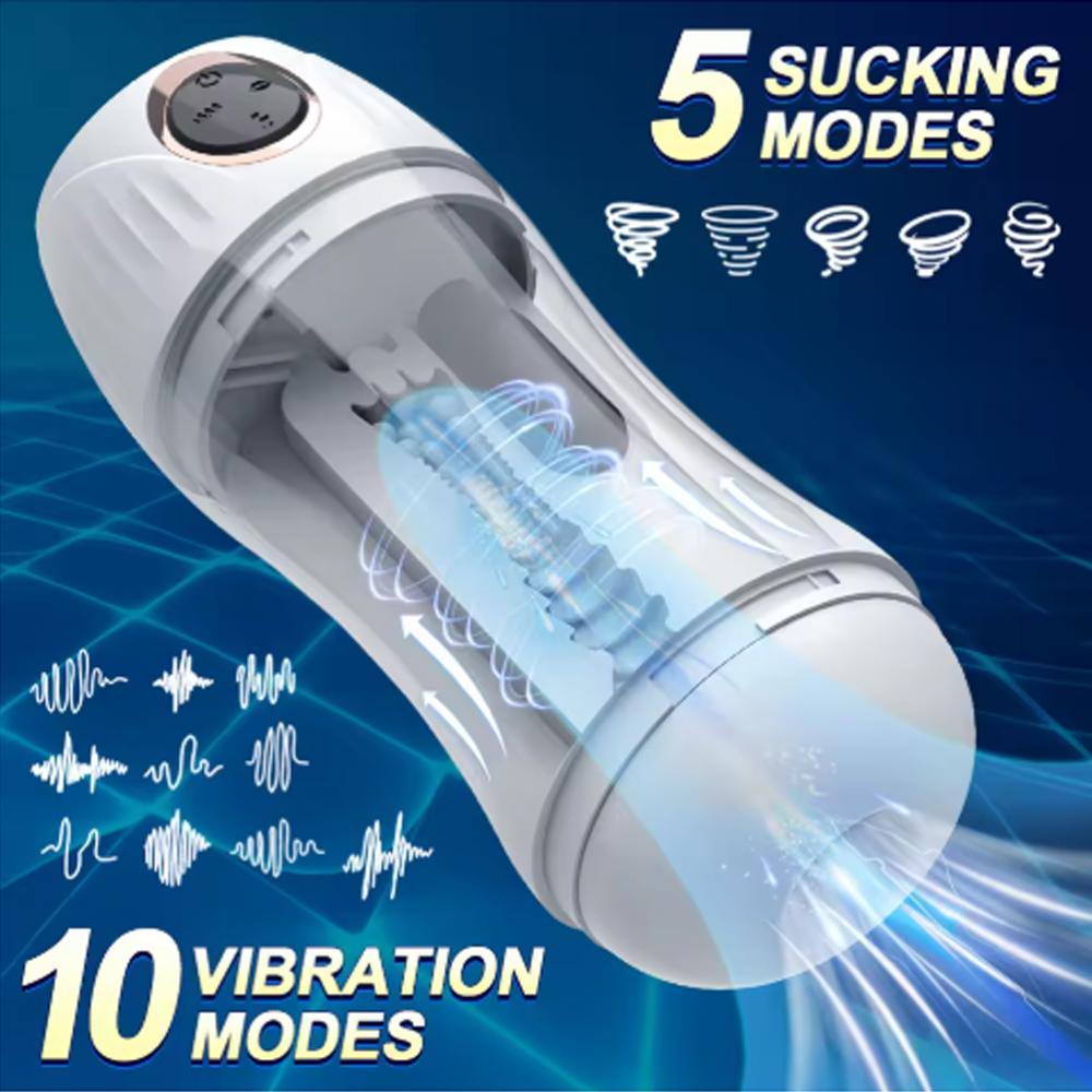 Adult Goods for Men Automatic Sucking Masturbation Cup Pussy Vagina Pocket Penis Trainer Sex Machine Male Masturbate Supplies