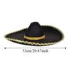 Beach Hats Ethnic Style Sombrero Hat Rolled up Brim Large Sun Hat Mexico Hat Cosplay Breathable Mexican Caps Party Hat