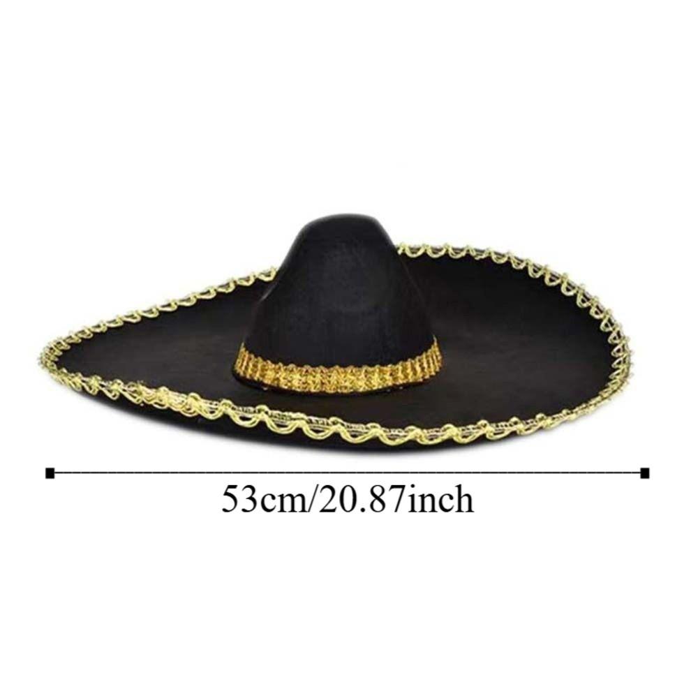 Beach Hats Ethnic Style Sombrero Hat Rolled up Brim Large Sun Hat Mexico Hat Cosplay Breathable Mexican Caps Party Hat