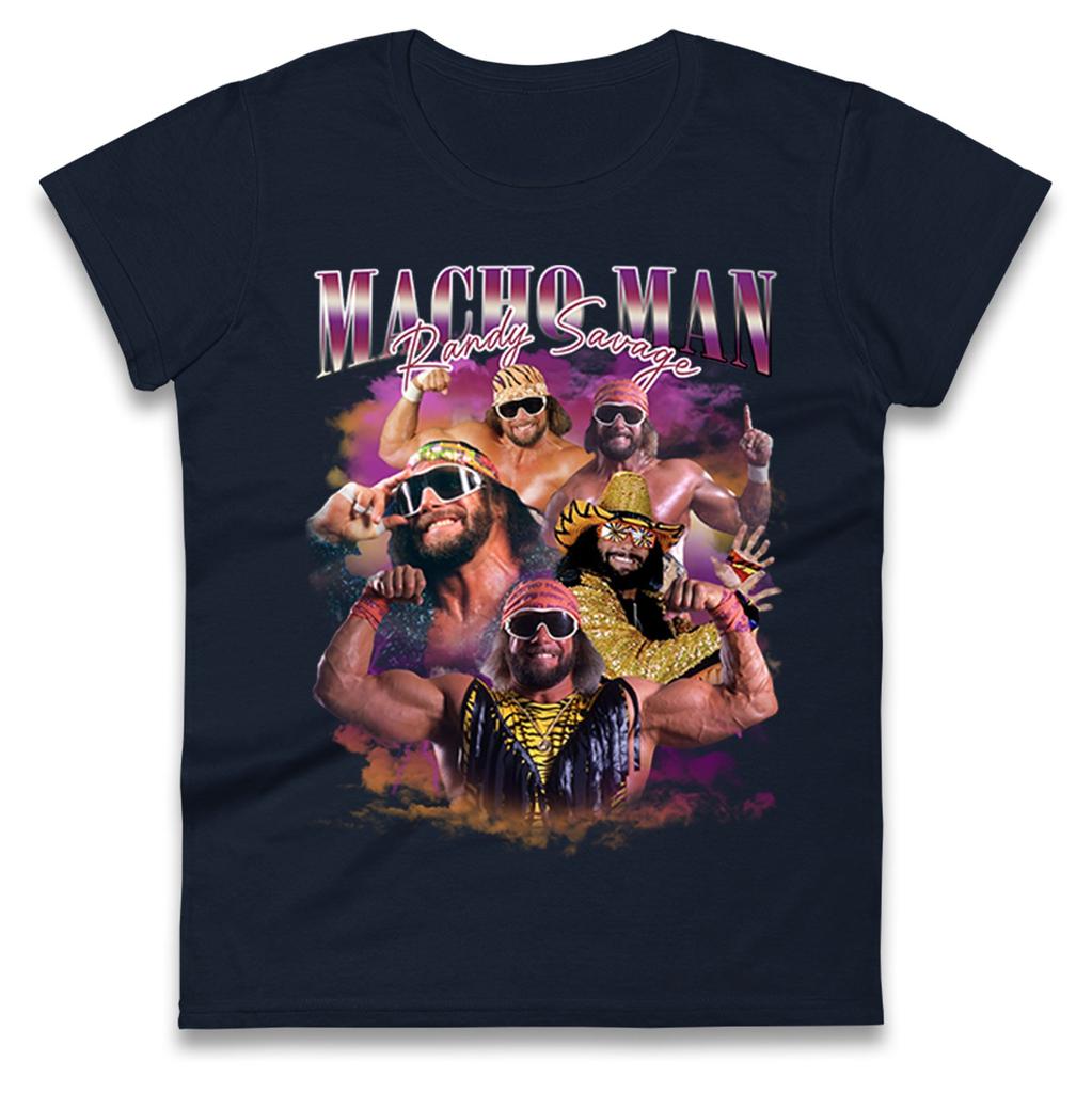 Macho Man Bootleg Womens T Shirt Mens Tops Tees Unisex