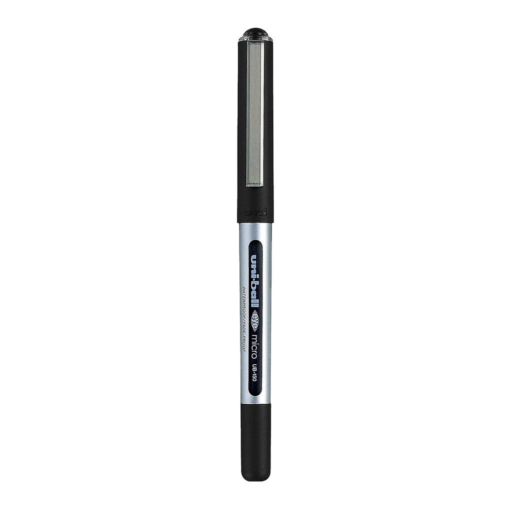 uni-ball Eye UB150 0.5mm Roller Ball Pen Black Ink Pack of 3 Smooth Writing Office School Use