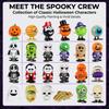 Christmas Halloween Clockwork Wind Up Toy Jumping Teeth Ghost Pumpkin Skull Santa Claus Novelty Funny Party Favors Gift Decor