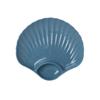 Unbreakable Stackable Plastic Snack Plates with 2 Sections - Set of 8 In Multiple Colors