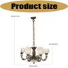 1:12 Scale Living Room Chandelier Plastic Miniature Ceiling Light Model For Doll House Lighting Fixture Toy Accessory