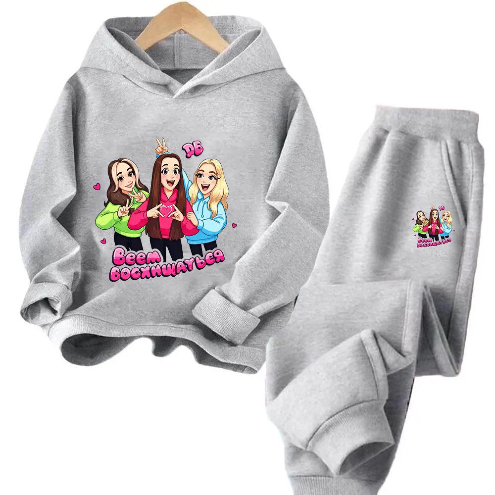 Demon Hunter Squad Anime Kids Hoodie & Sweatshirt Set - New Style Two-piece