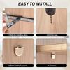 50pcs/set Shelf Support Studs Pegs Pins Plugs L-Shaped Cabinet Seperator Fixed Wooden Glass Layer Board Furniture Bracket Holder