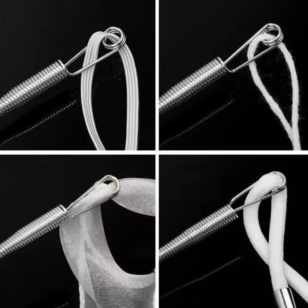 3PCS Quick Insert Spring Drawstring Threader Flexible Elastic Cord Threader  Clothing Repair