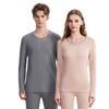 Men Women Thermal Underwear Set 280GSM Pure Cotton Long Sleeve Round Neck Base Layer Top Pants Warm Winter Innerwear