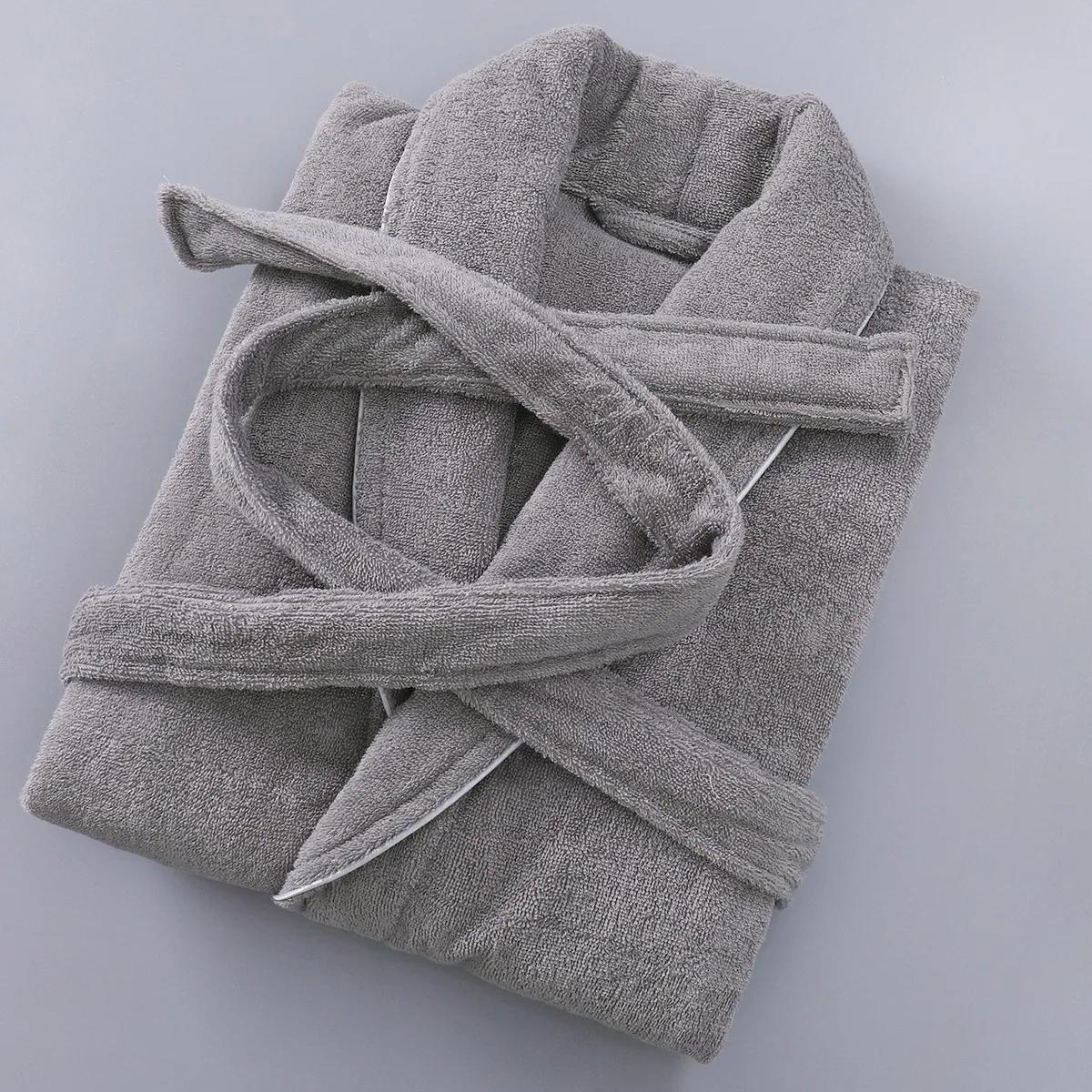 

Женский махровый банный халат белого цвета для отеля, сауны и бассейна, мягкий хлопковый махровый халат большого размера, длинный банный халат для мужчин M