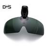 Polarized Clip Sunglasses for Men Women Frameless Flip Up One Piece Shield Lens UV Protection Glasses for Fishing Cycling Driving Running Climbing