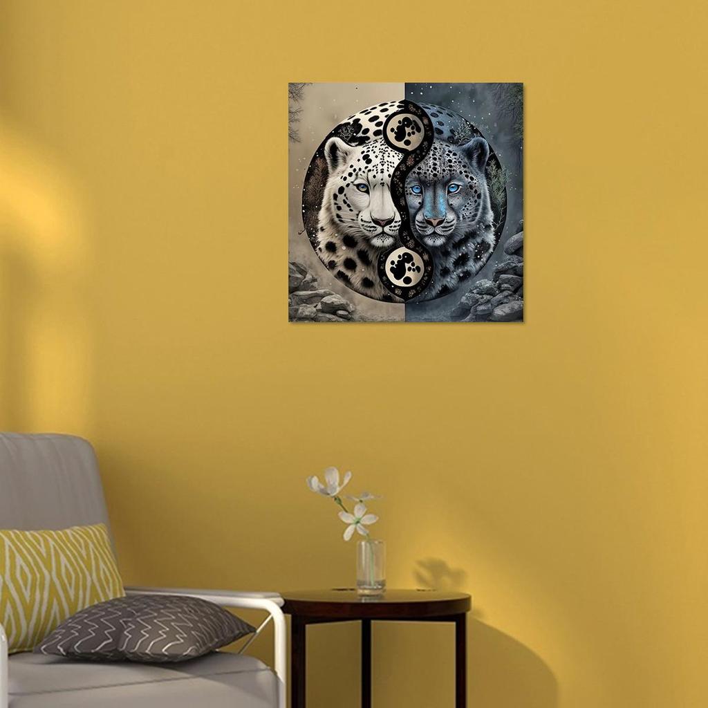 Rahmen Malen Nach Zahlen Für Erwachsene Kit Tiere Bild Nach Zahlen Leopard Kreative Hobbys Für Heim Dekoration 40x40